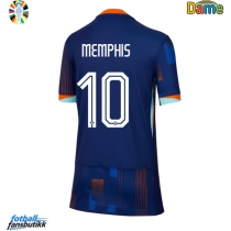 Nederland Memphis Depay #10 Bortedrakt Dame EM 2024 Kortermet